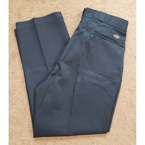 Dickies Navy Blue Work Pants Men's 40x30 USA Made Poly/Cotton Classics